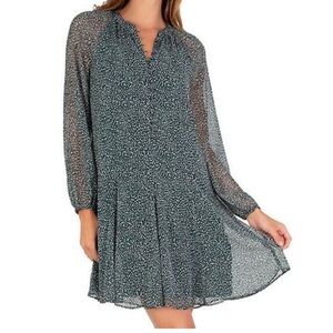 JOIE ARCTIC ANIMAL SPOT BALLOON  SLEEVES DRESS